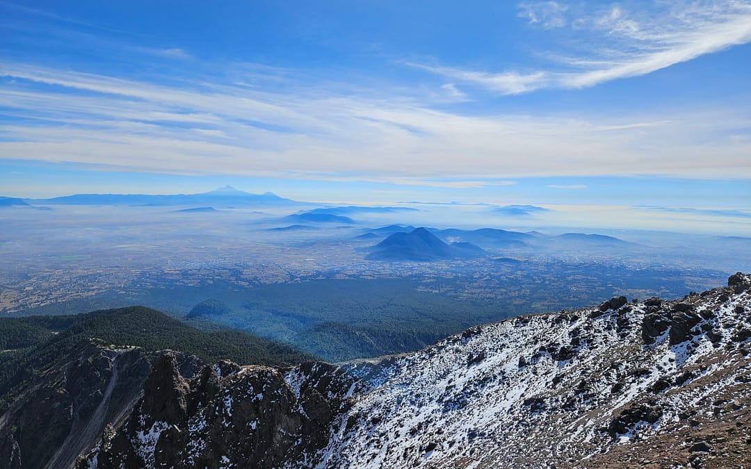 the views from the summit of la malinche includes pico de orizaba